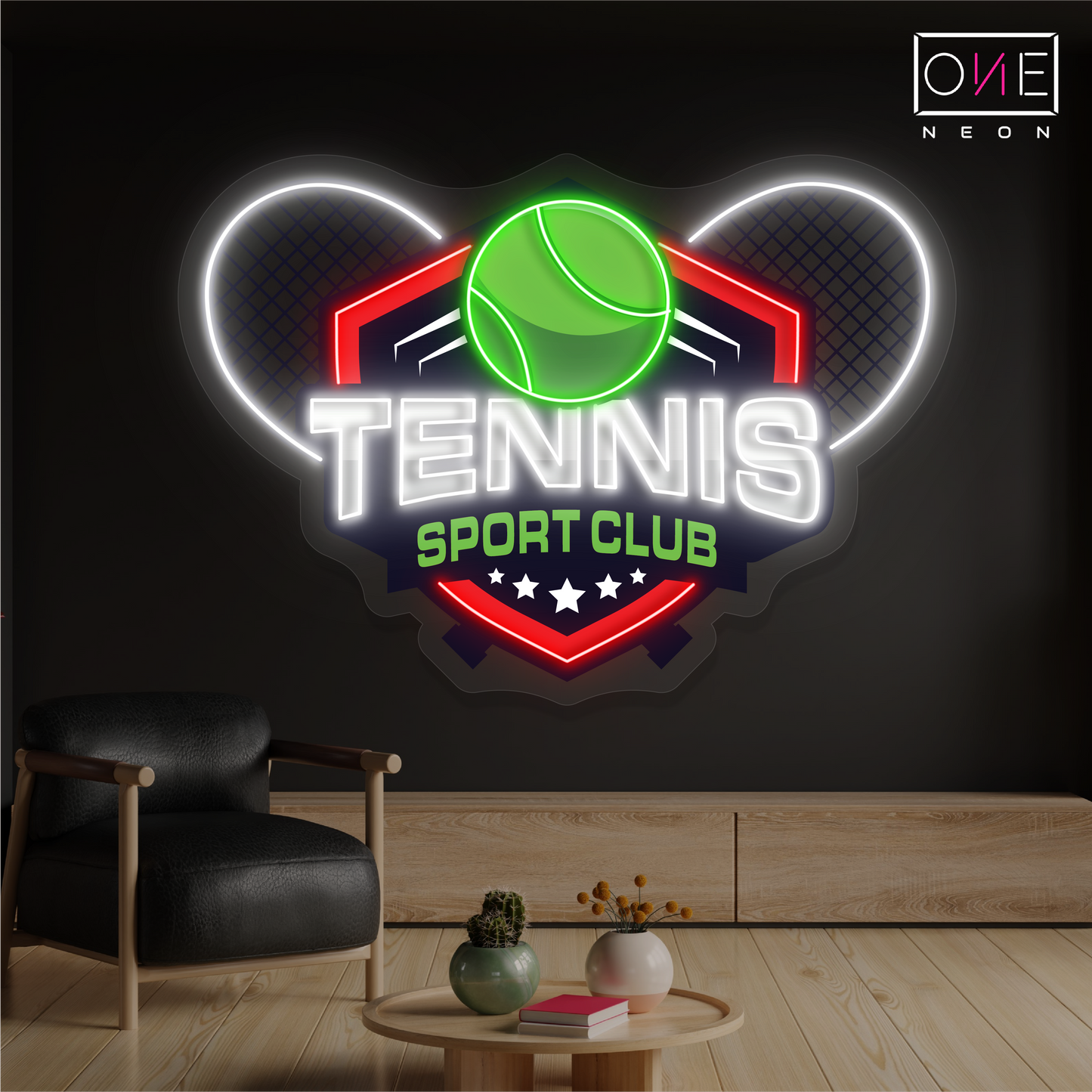 Tennis Sport Club Artwork Led Neon Sign