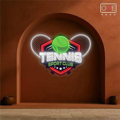 Tennis Sport Club Artwork Led Neon Sign