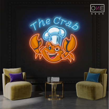 Crab Kitchen Artwork Led Neon Sign