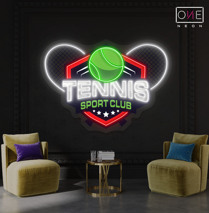 Tennis Sport Club Artwork Led Neon Sign