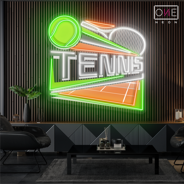 Court Side Tennis Artwork Led Neon Sign