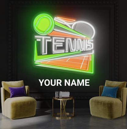 Court Side Tennis Artwork Led Neon Sign