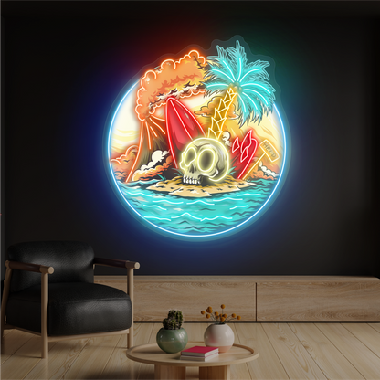 Island of Mysteries Artwork Led Neon Sign