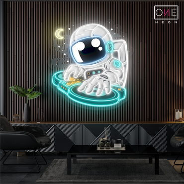 Astronaut DJ Artwork Led Neon Sign