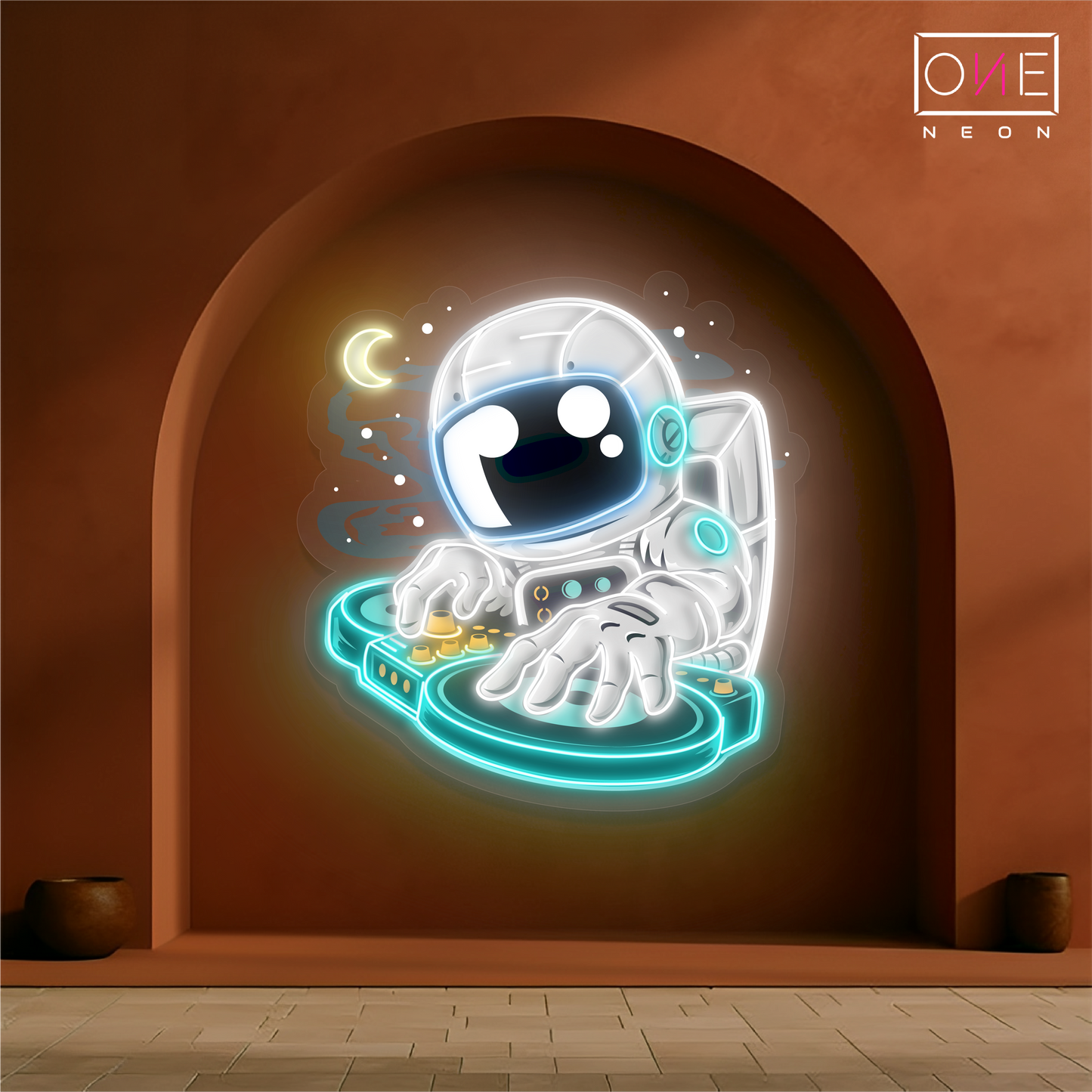 Astronaut DJ Artwork Led Neon Sign