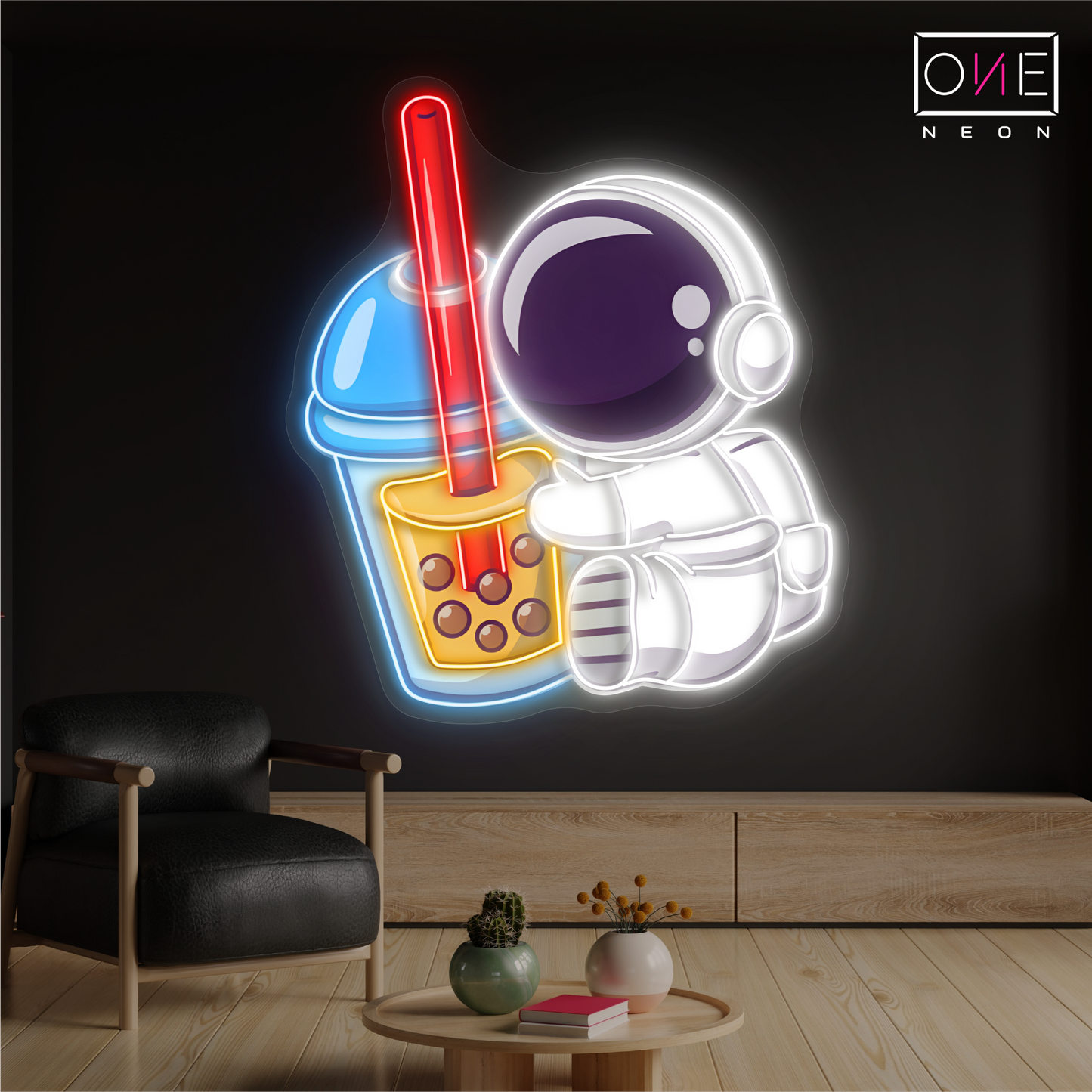 Boba Astronaut Artwork Led Neon Sign