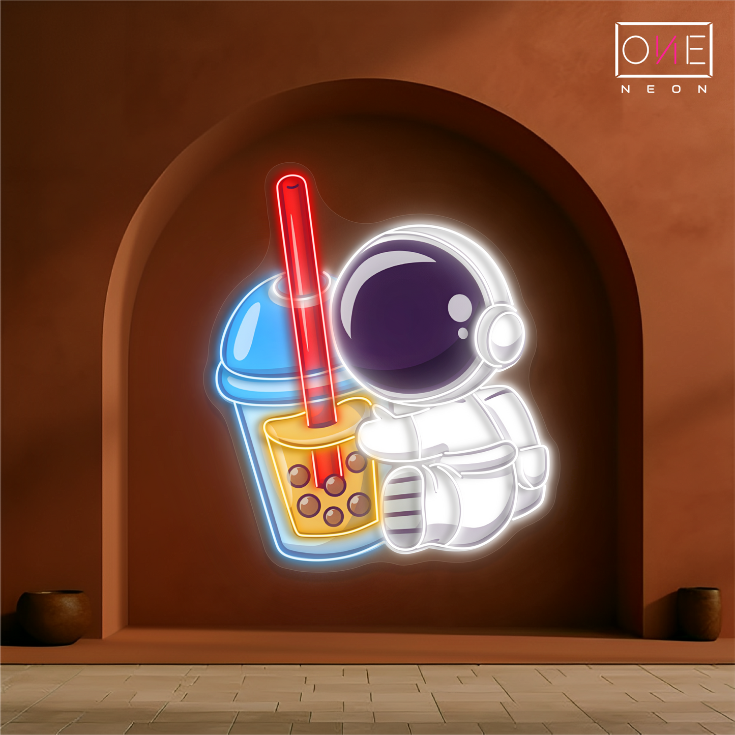 Boba Astronaut Artwork Led Neon Sign