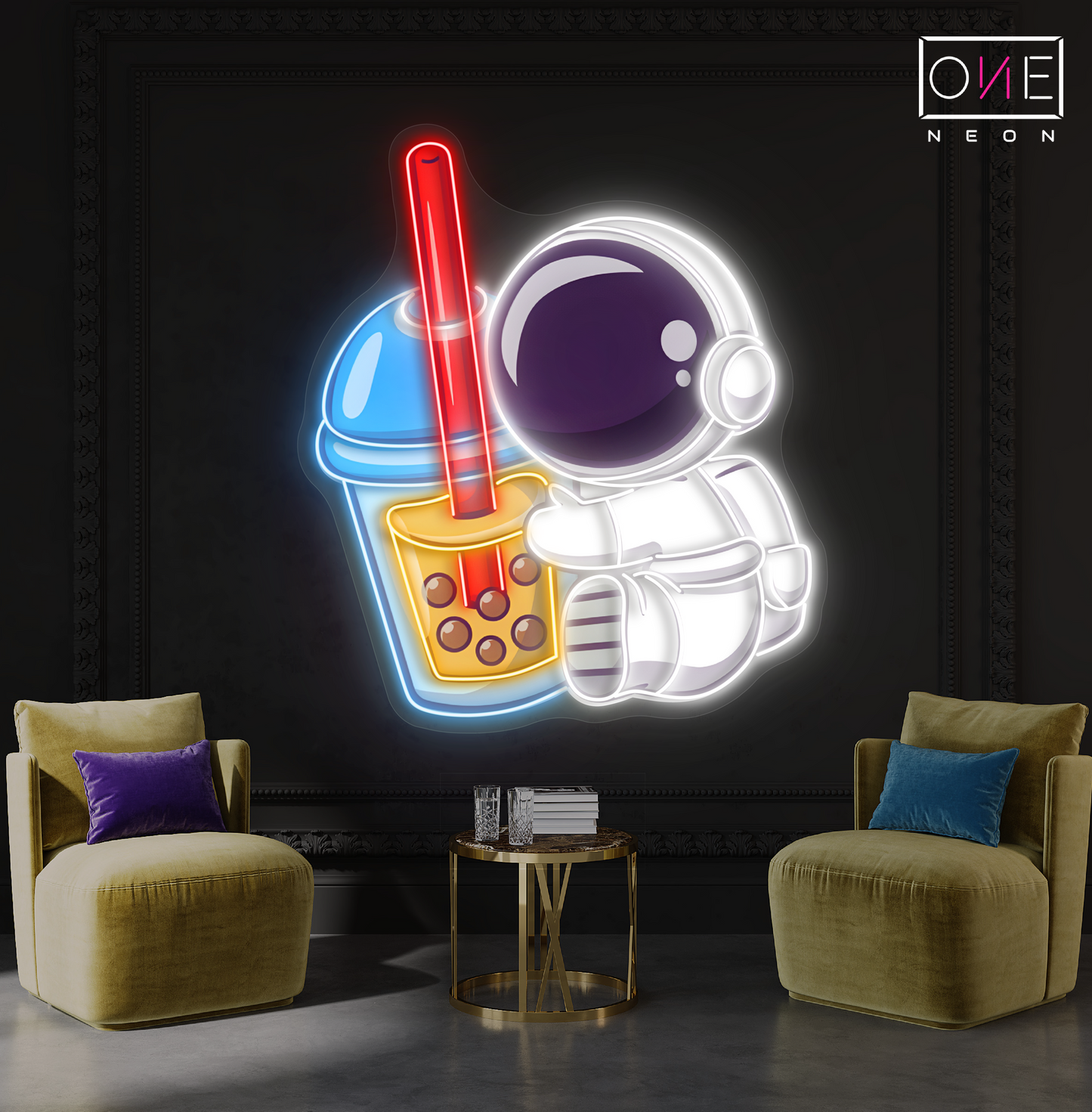 Boba Astronaut Artwork Led Neon Sign