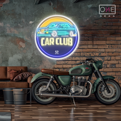 Car Club Artwork Led Neon Sign