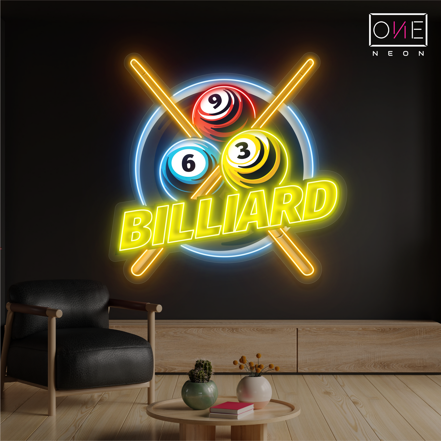 Billiard Artwork Led Neon Sign