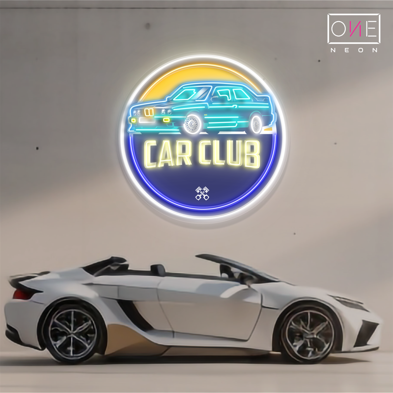 Car Club Artwork Led Neon Sign