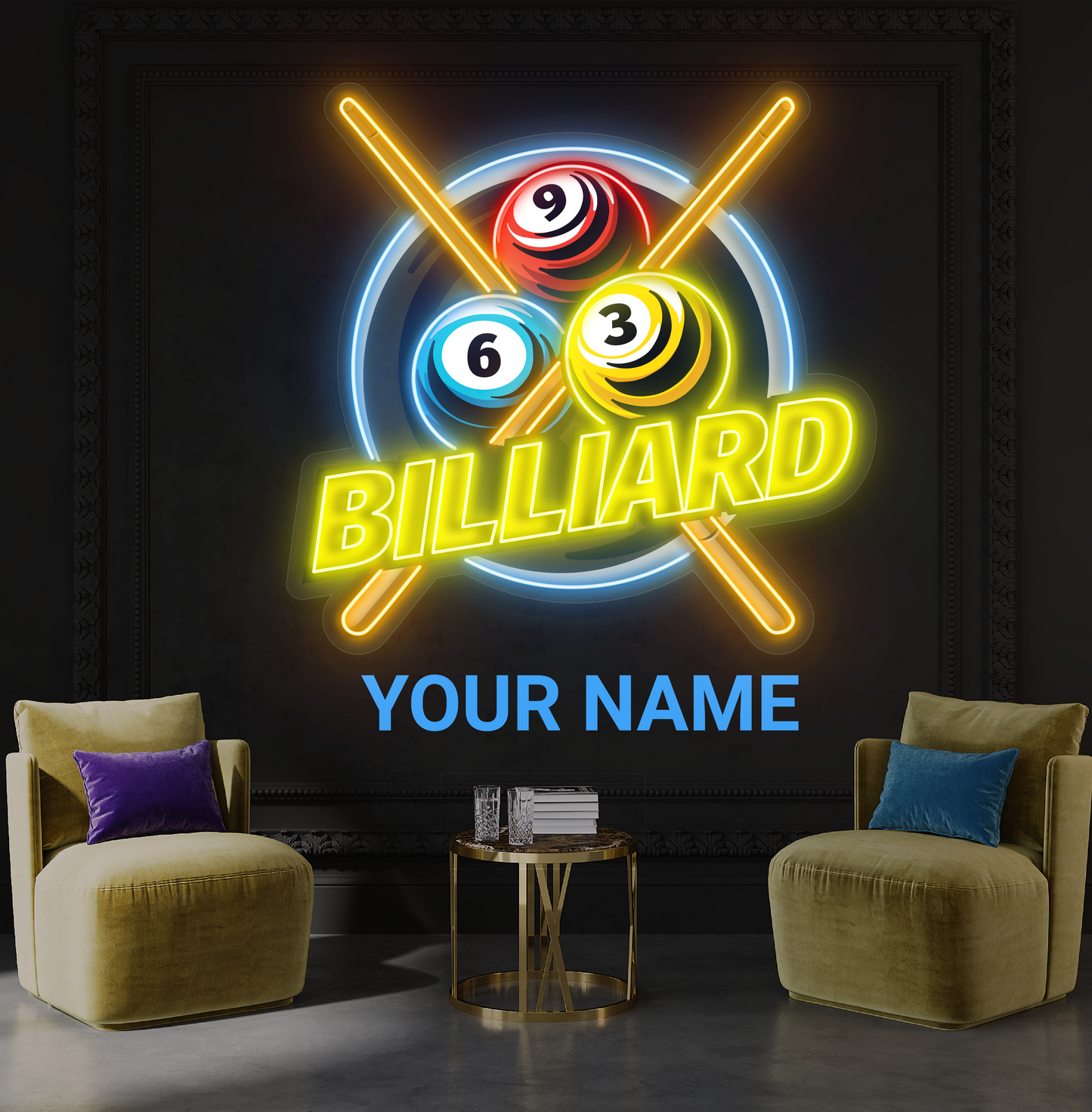 Billiard Artwork Led Neon Sign