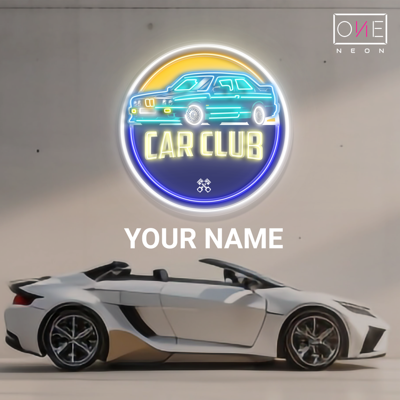 Car Club Artwork Led Neon Sign