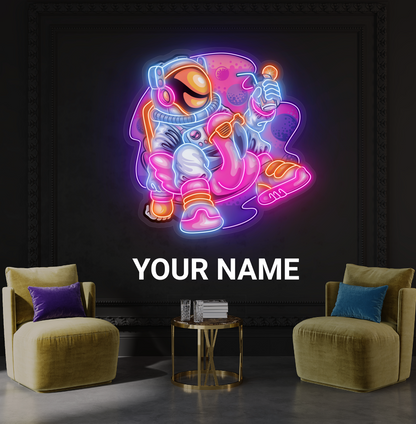 Chill Astronaut Artwork Led Neon Sign