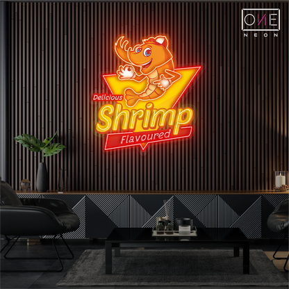 Delicious Shrimp Flavoured Artwork Led Neon Sign