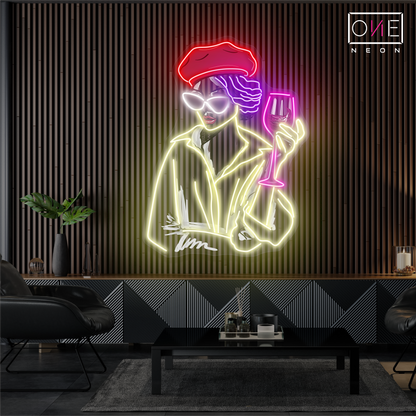 Chic Sips Artwork Led Neon Sign