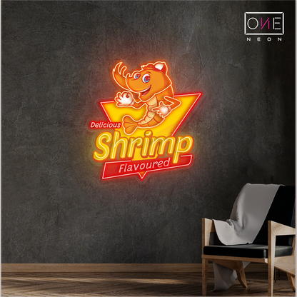 Delicious Shrimp Flavoured Artwork Led Neon Sign