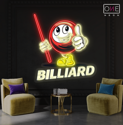 Billiard Buddy Artwork Led Neon Sign