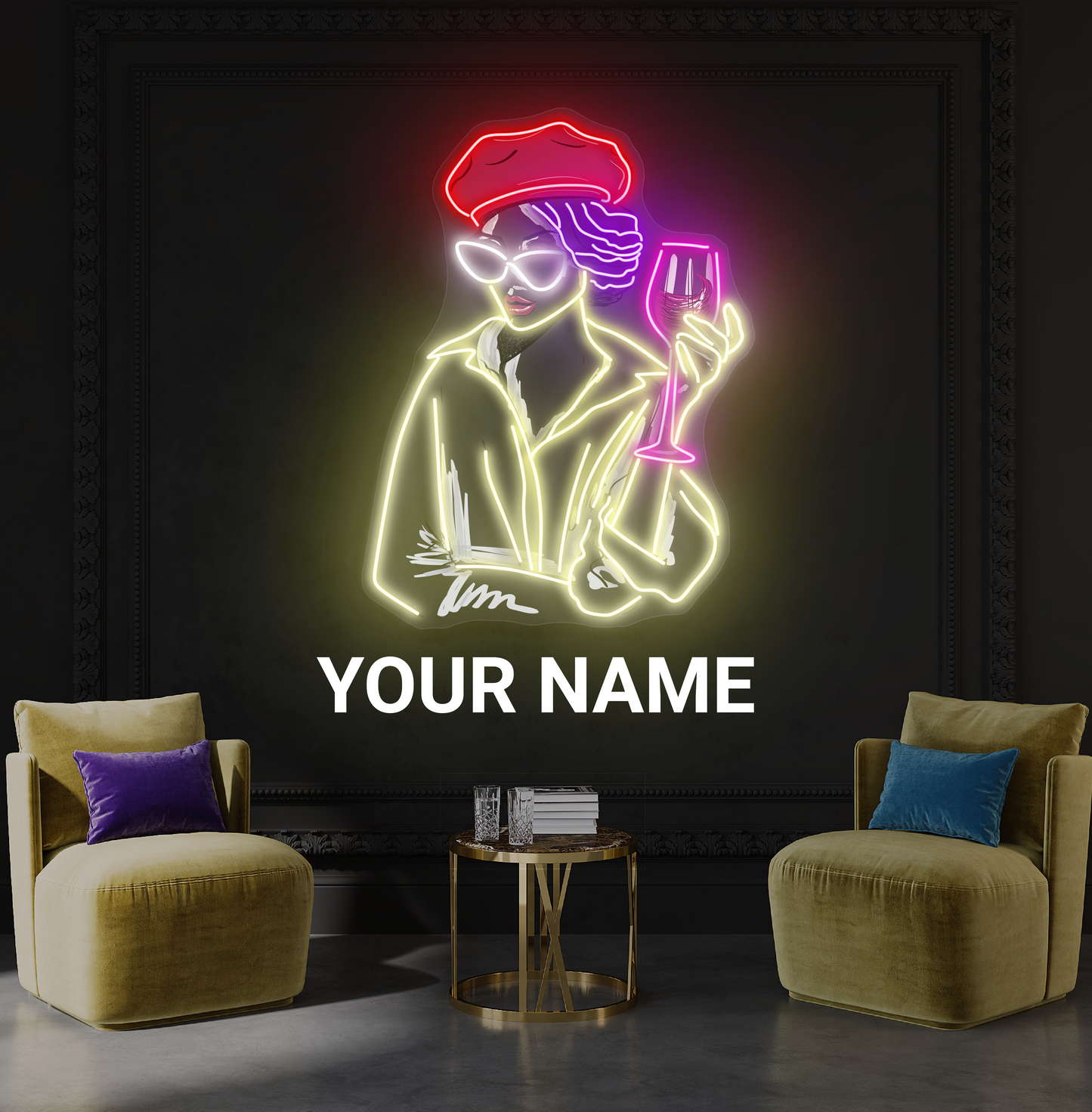 Chic Sips Artwork Led Neon Sign