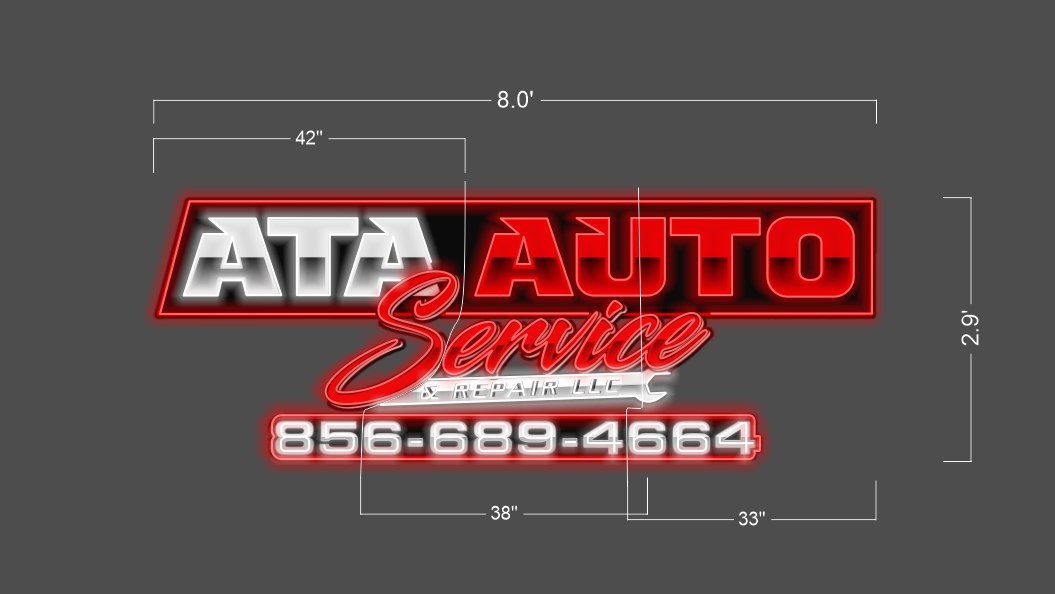 Ata Auto service | Led Neon Sign