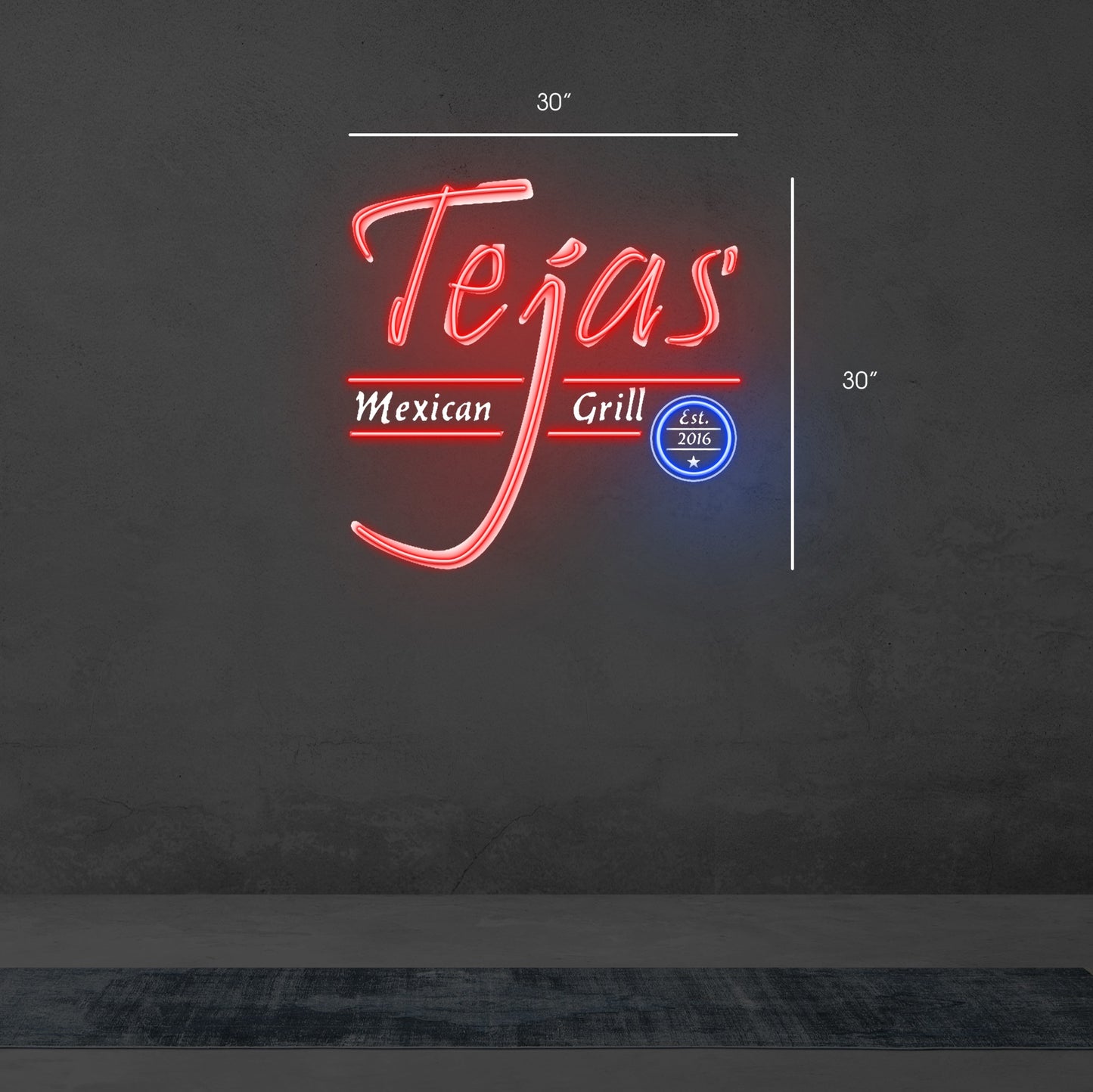 Tejas Mexican Grill | Led Neon Sign