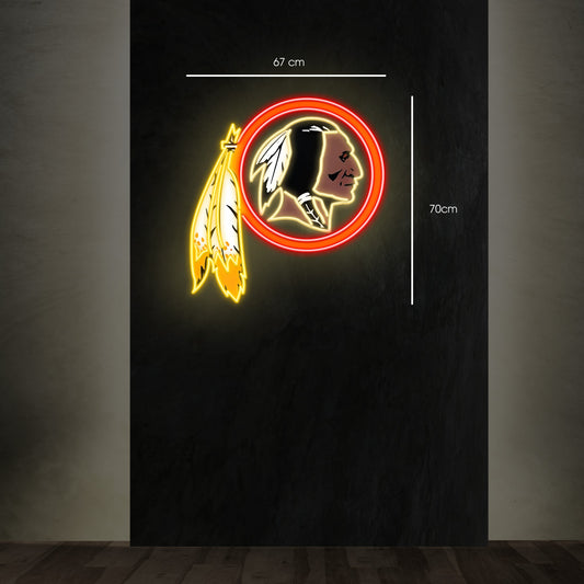Redskins Logo | Led Neon Sign