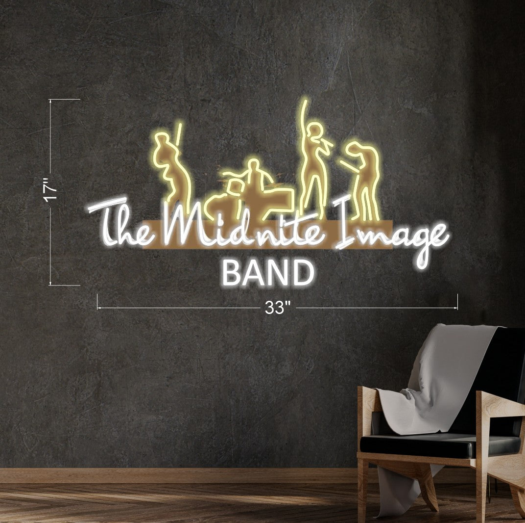 The midnite image band|LED Neon Sign