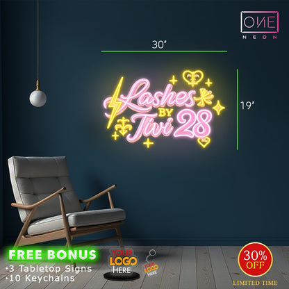 LASHES BYTIVI 28 | Led Neon Sign