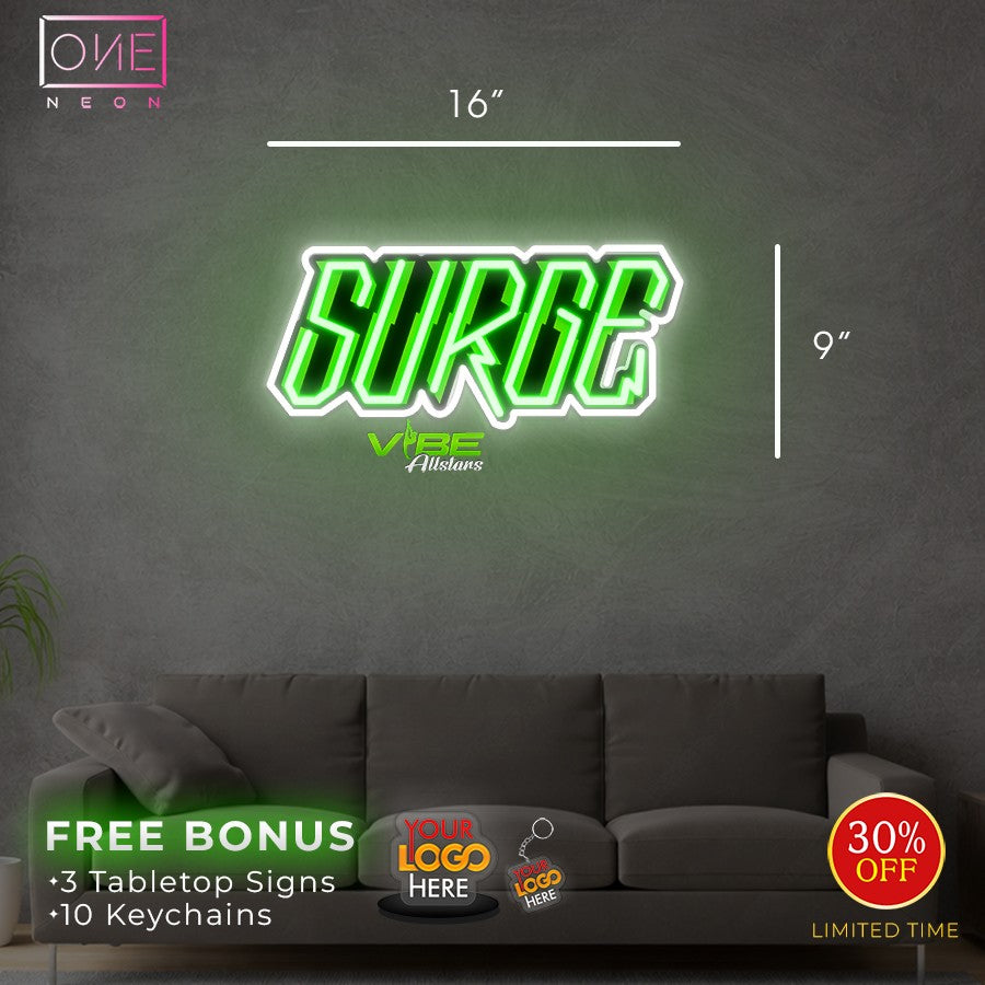 SPARKS & SURGE & VOLTAGE VIBE ALLSTARS | LED Neon Sign (3 SIGNS)