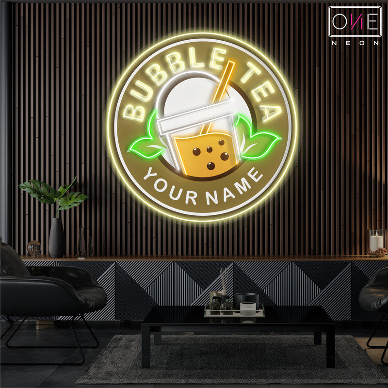 Bubble Tea Artwork Led Neon Sign