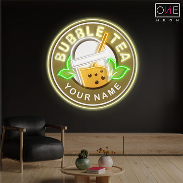 Bubble Tea Artwork Led Neon Sign