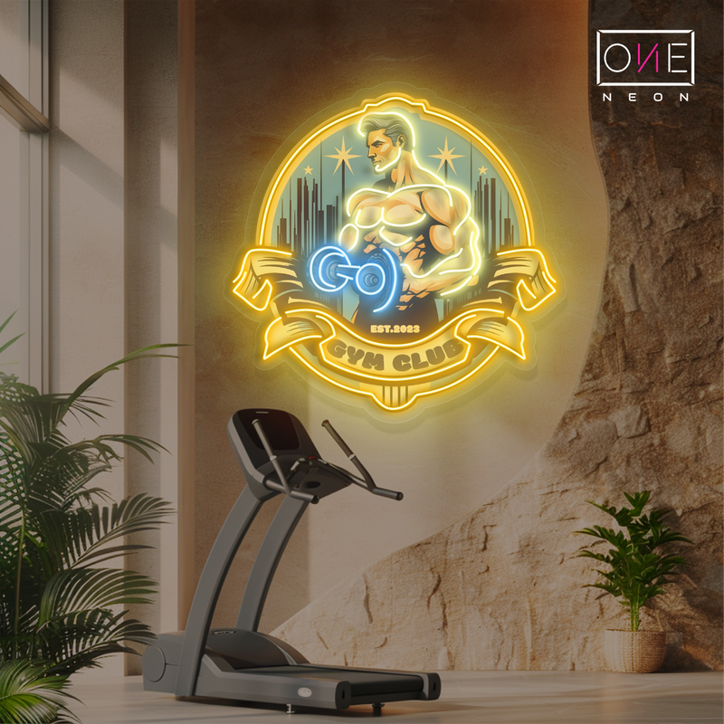 Power Gym Club Artwork Led Neon Sign