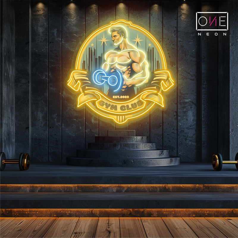 Power Gym Club Artwork Led Neon Sign