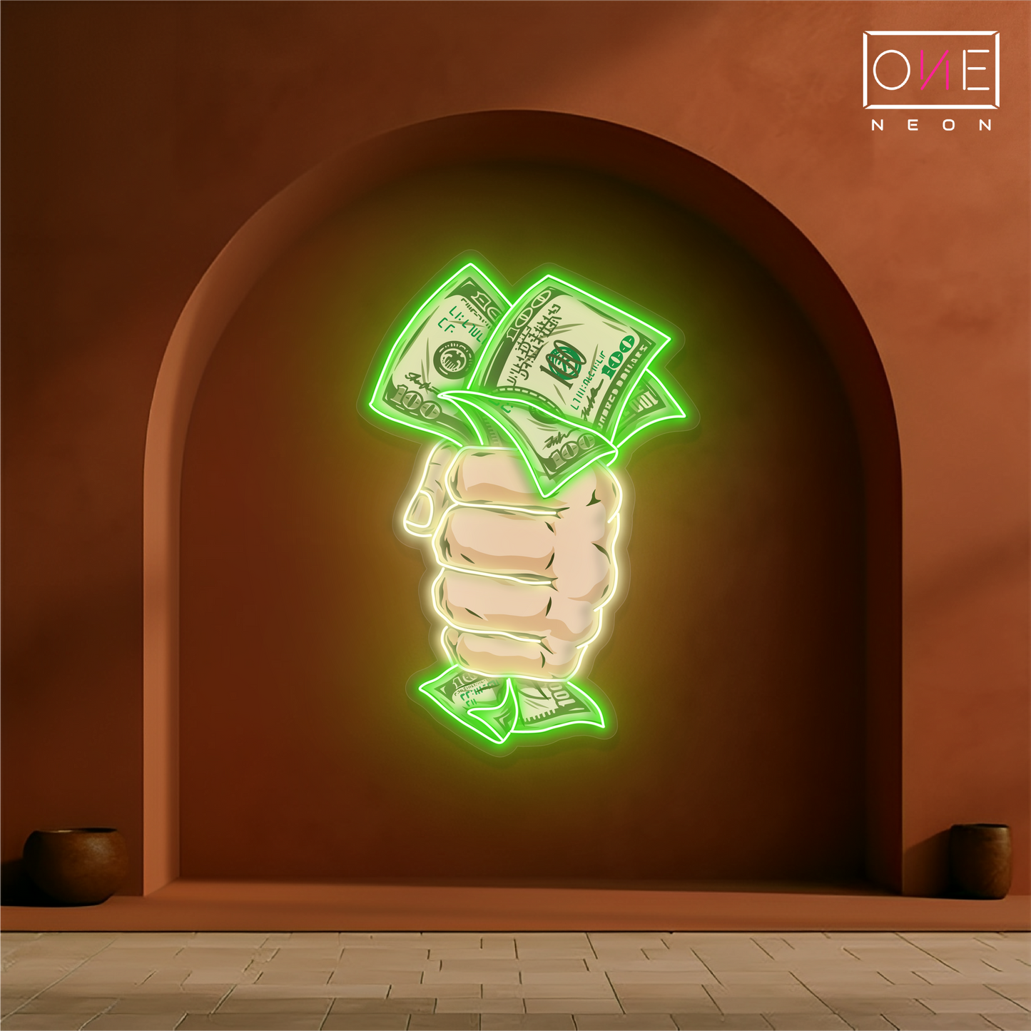 Cash Grab Artwork Led Neon Sign