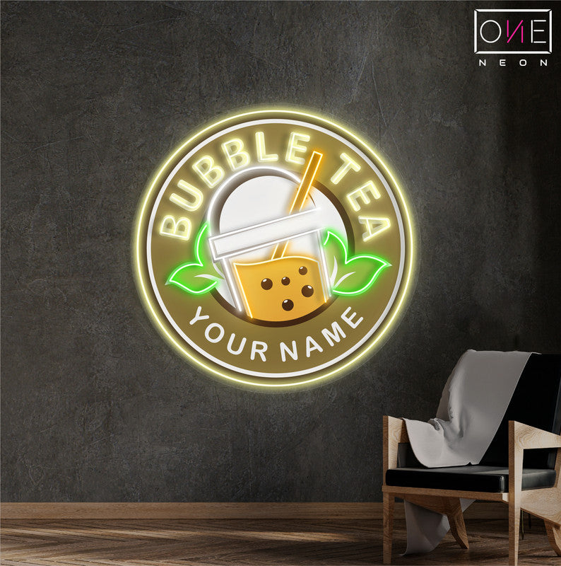 Bubble Tea Artwork Led Neon Sign