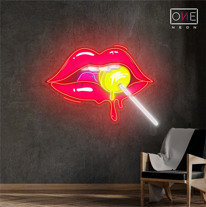 Sweet Temptation Artwork Led Neon Sign