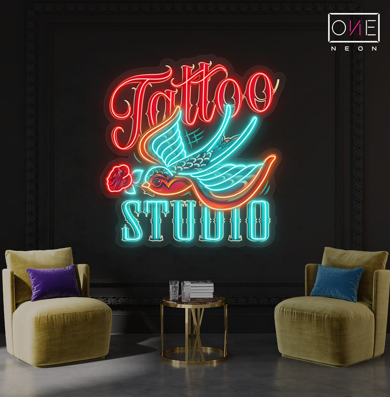 Tattoo Studio Artwork Led Neon Sign