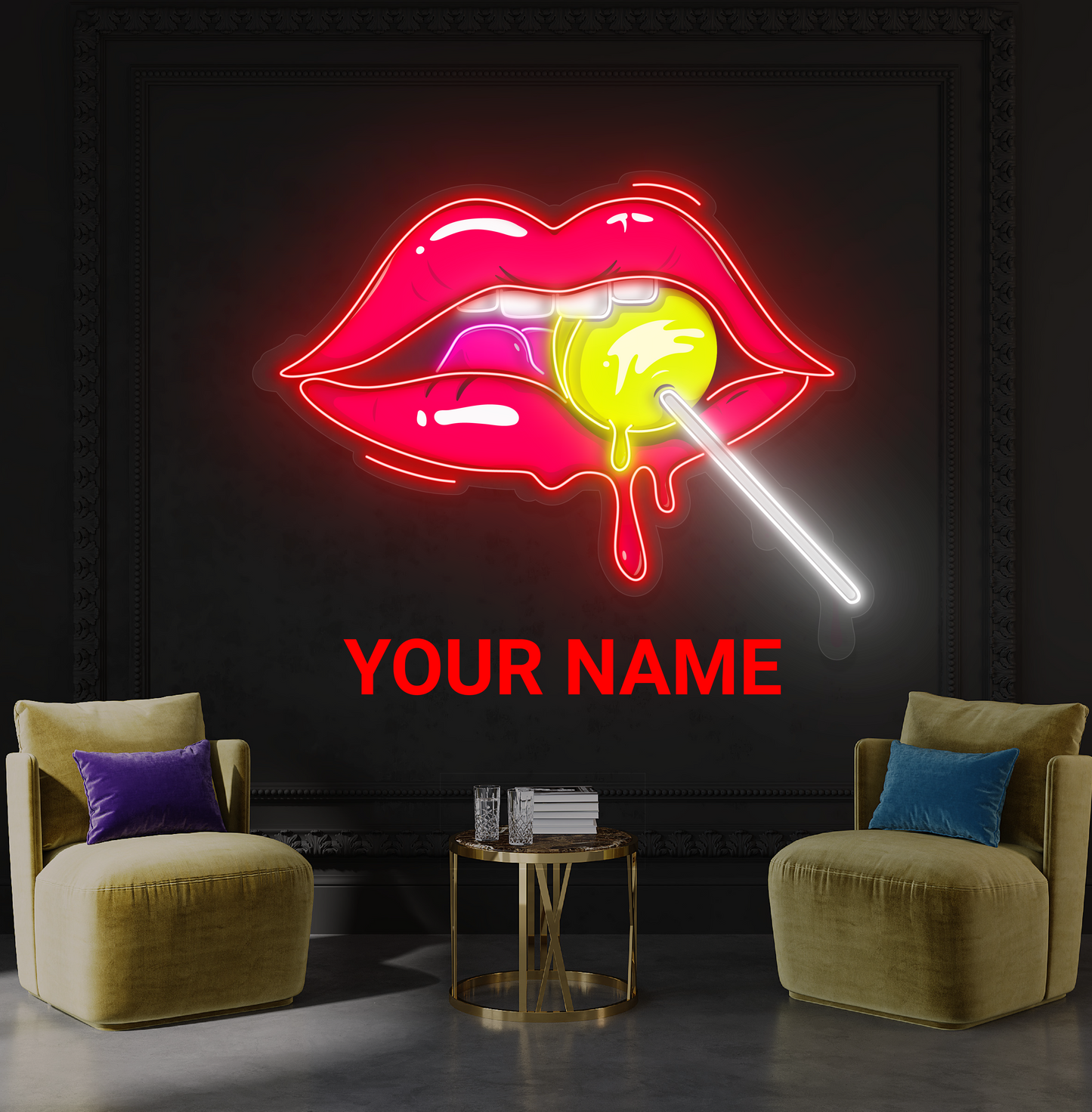 Sweet Temptation Artwork Led Neon Sign