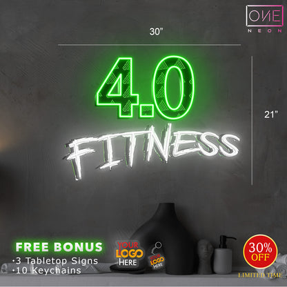 4.0 FITNESS| LED Neon Sign