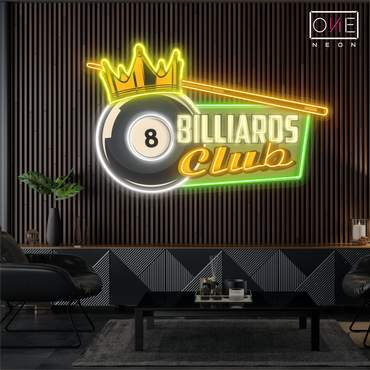 Billiard Club Artwork Led Neon Sign