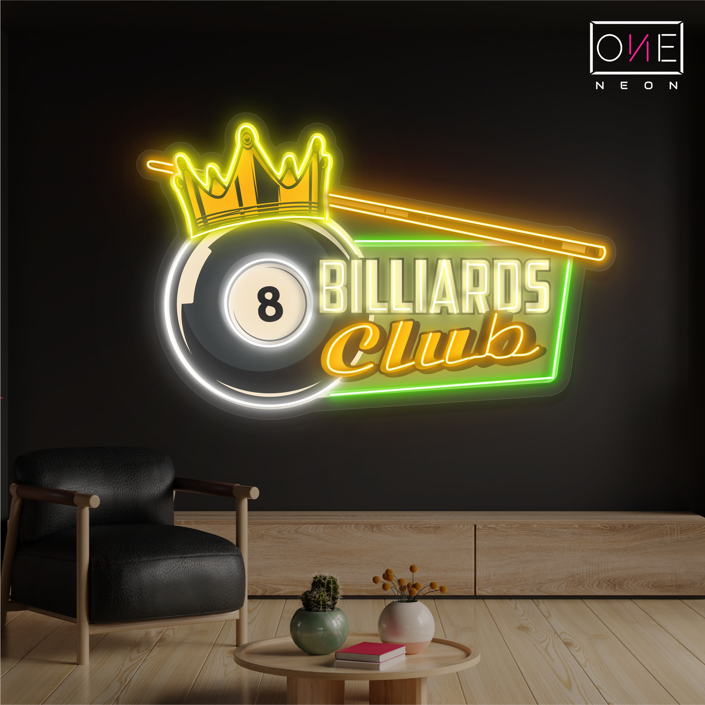 Billiard Club Artwork Led Neon Sign