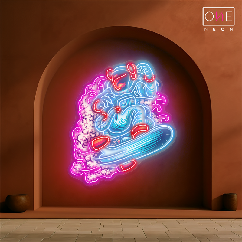 Galactic Surfer Artwork Led Neon Sign