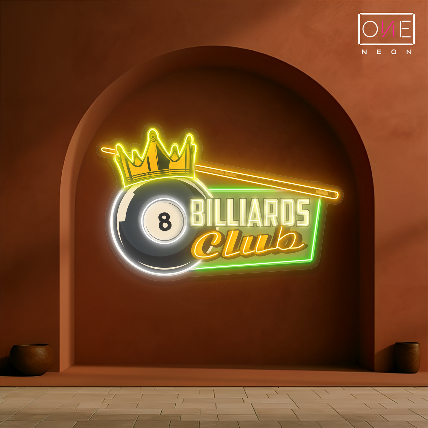 Billiard Club Artwork Led Neon Sign