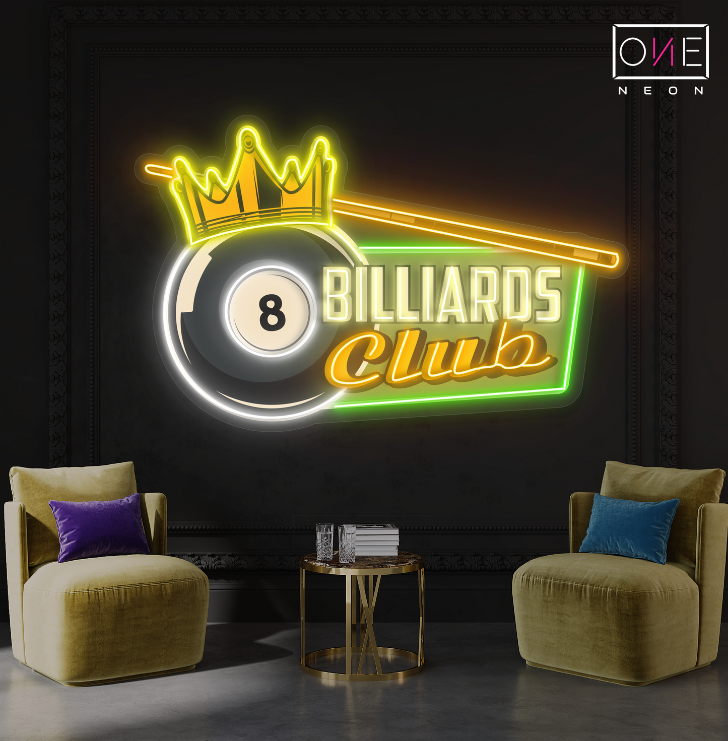 Billiard Club Artwork Led Neon Sign