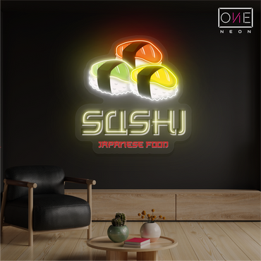 Sushi Japanese Food Artwork Led Neon Sign