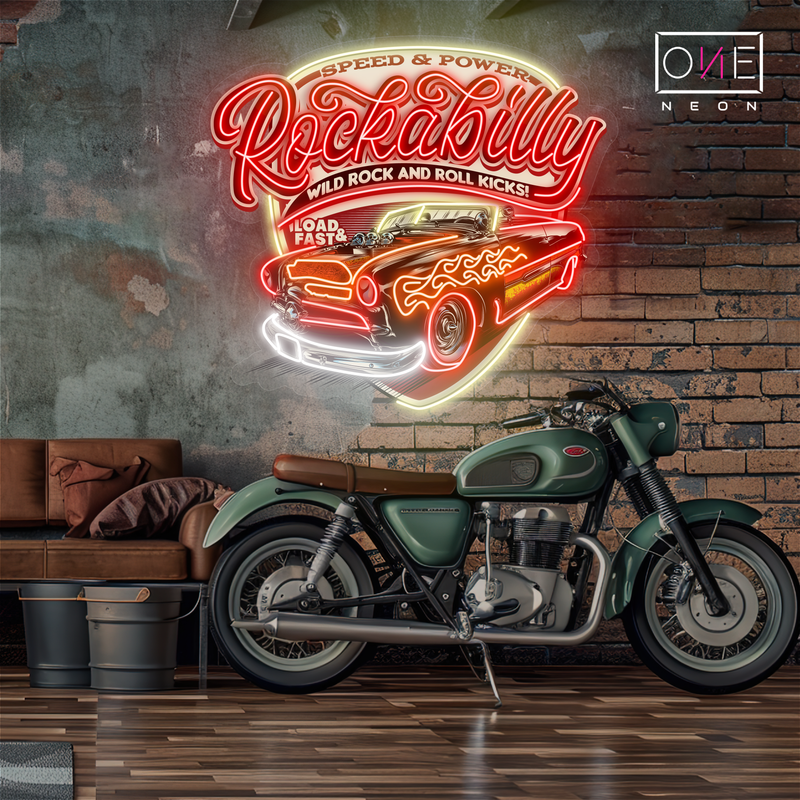 Rockabilly Artwork Led Neon Sign