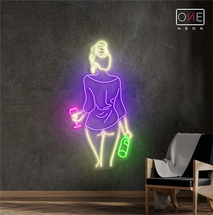 Elegant Night Out Artwork Led Neon Sign