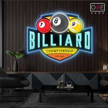 Billiard Arena Artwork Led Neon Sign