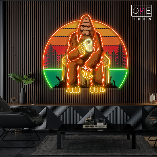 Sasquatch Chill Artwork Led Neon Sign