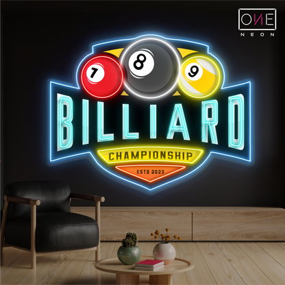 Billiard Arena Artwork Led Neon Sign